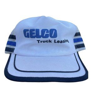 Gelco Truck Leasing 3-Three Stripe Trucker Hat Cap Made in USA Men